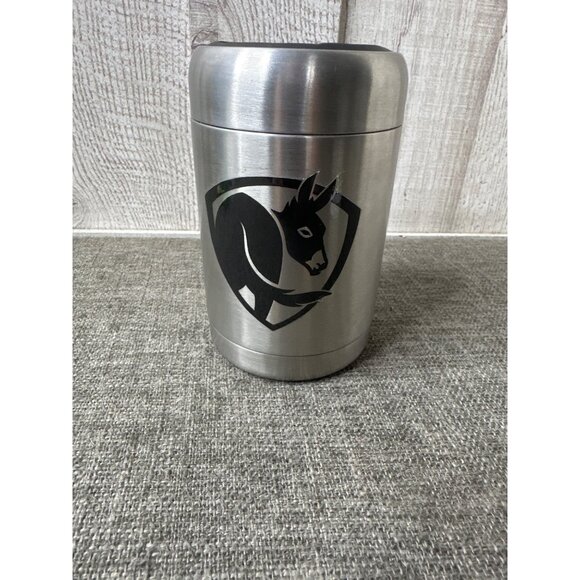 Member's Mark Other - Big Ass Fans Stainless Steel Can Cooler Holder Insulated Black Donkey Logo
